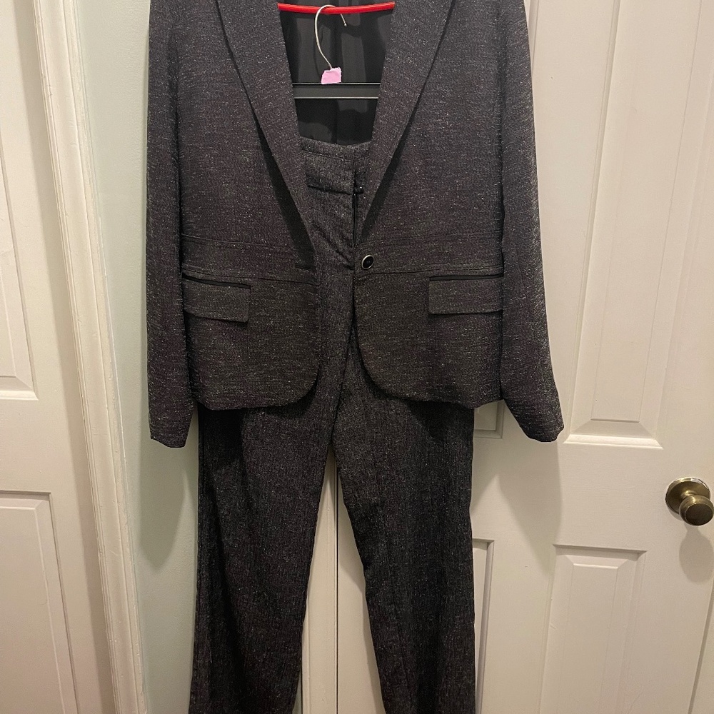 New York & Company woman’s blazer and pants suit.  Blazer size 12, pants 8 tall